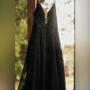 Sophisticated Black Sequin Wedding Dress